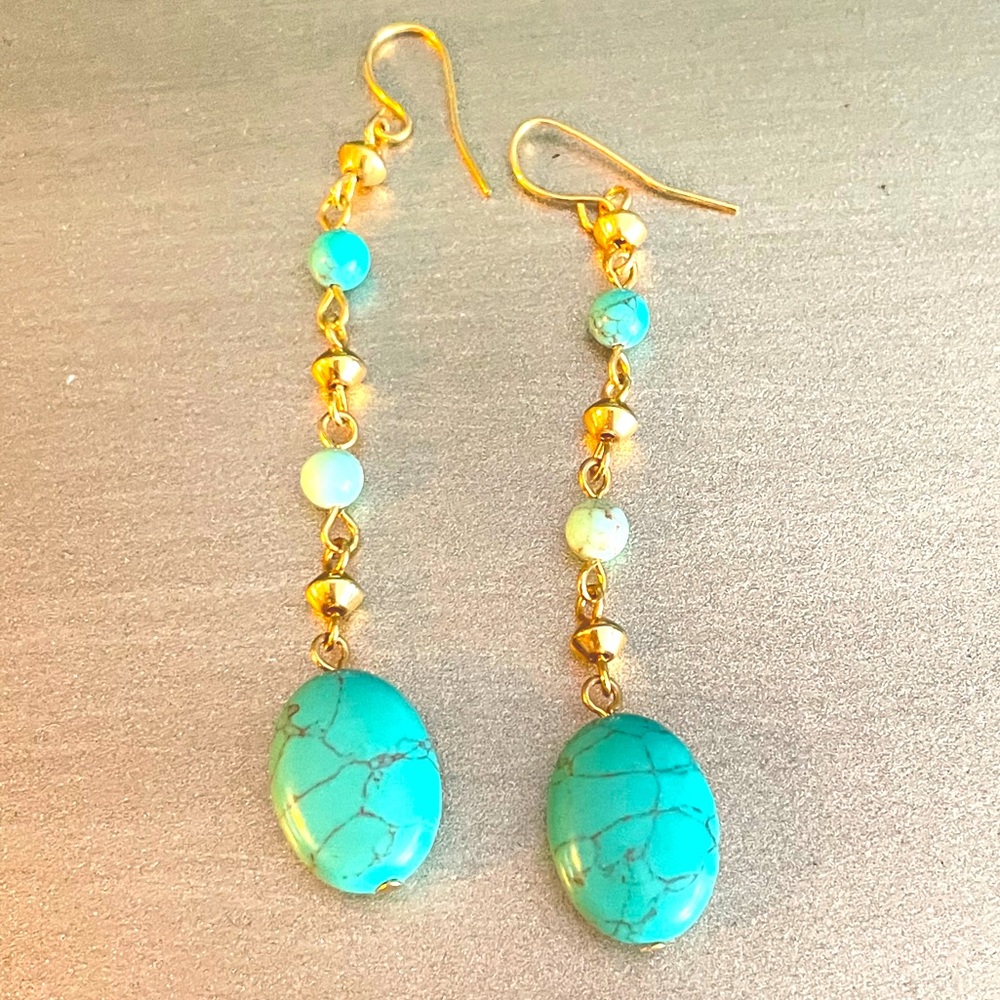 Ralph Lauren Fashion Turquoise Dangle Earrings